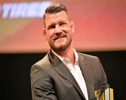 Micheal Bisping MMA Fighter paint by numbers