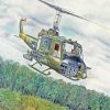 Military Helicopter paint by numbers