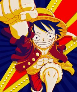 Monkey D Luffy paint by numbers