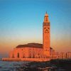 Morocco Hassan II Mosque paint by number