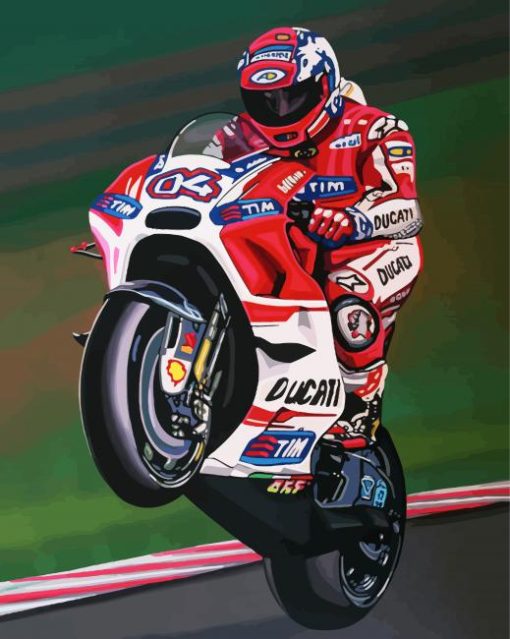 Motorcycle Racing paint by number