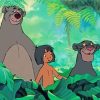 Mowgli And Bagheera And Baloo paint by number