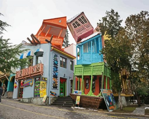 Mtasminda Park Tbilisi paint by numbers