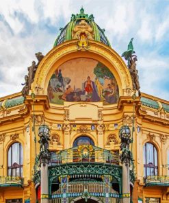 Municipal House Czech paint by number