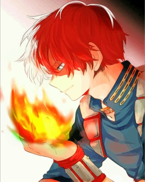 My Hero Academia Todoroki paint by numbers