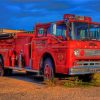 Old Fire Truck paint by number