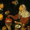 Old Woman Frying Eggs Velazquez paint by number