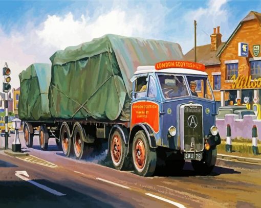 Old Vintage Lorry paint by number