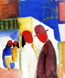 On The Street Macke Art paint by numbers