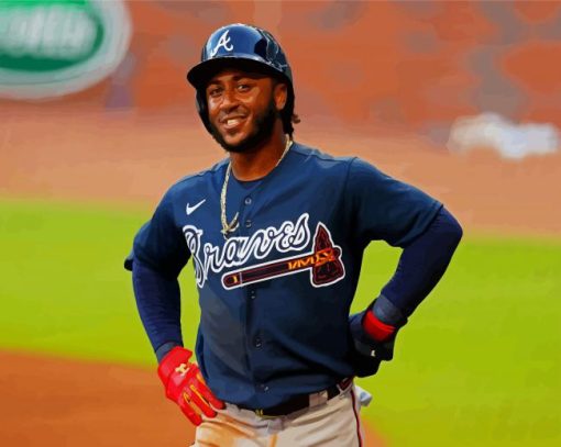 Ozzie Albies Atlanta paint by numbers