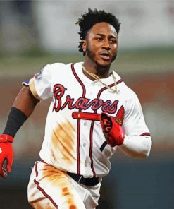 Ozzie Albies Second Baseman Atlanta braves paint by numbers