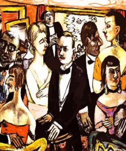 Paris Society By Max Beckmann paint by number