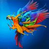 Parrot Splash paint by number