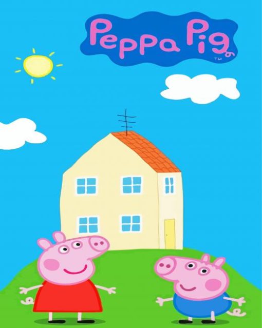 Peppa Pig House paint by number