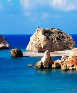 Petra Tou Romiou Cyprus paint by number