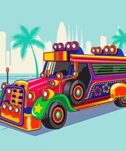 Philippines Jeepney paint by numbers