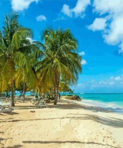 Pigeon Point Beach Trinidad paint by number