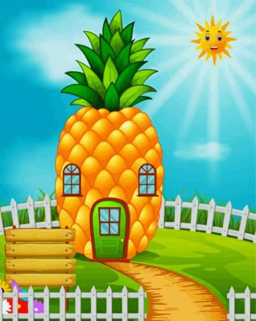 Pineapple House paint by number