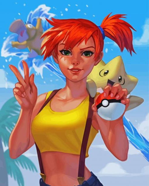 Pokemon Misty Art paint by number