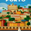 Porto Poster paint by number