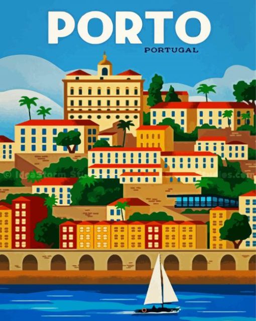 Porto Poster paint by number