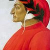 Portrait Of Dante By Botticelli paint by number