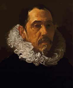 Portrait Of Francisco Pacheco By Velazquez paint by number