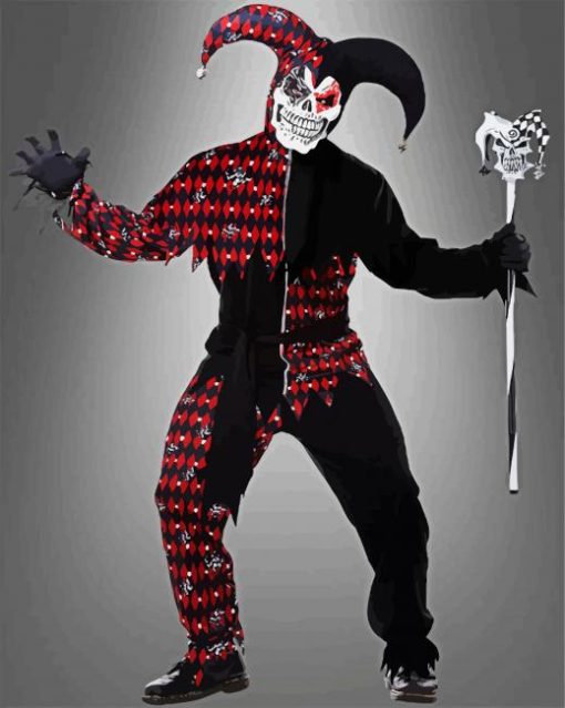 Psycho Jester paint by number