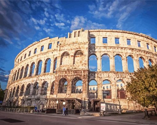 Pula Arena Lovrijenac paint by number