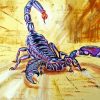 Purple Scorpion paint by number