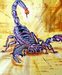 Purple Scorpion paint by numbers