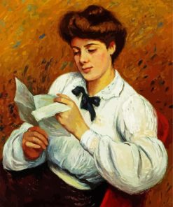 Reading The Letter Art paint by numbers