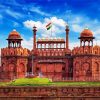 Red Fort Delhi India paint by number