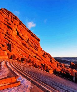 Red Rocks Park Colorado paint by numbers