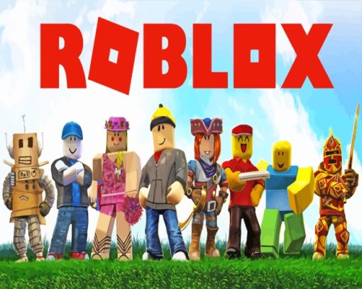 Roblox Video Game paint by numbers