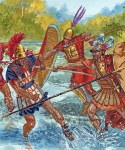 Roman Soldiers Art paint by numbers