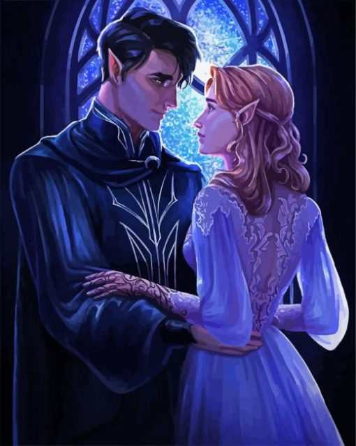 Romantic Rhysand And Feyre paint by numbers