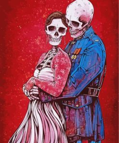 Romantic Skeleton paint by numbers