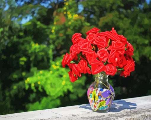 Roses Bouquet paint by number