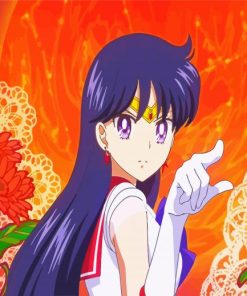 Sailor Moon Mars paint by number