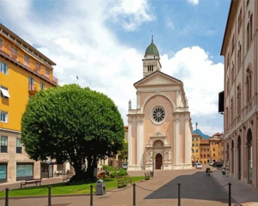 Santa Maria Maggiore Trento Trentino paint by number