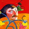 Self Portrait With Halo Gauguin Art paint by number