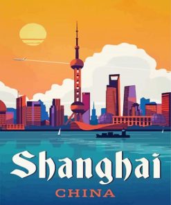 Shanghai Poster paint by number