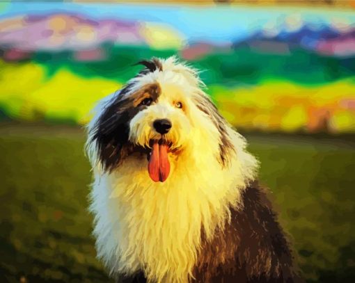 Sheepdog paint by numbers