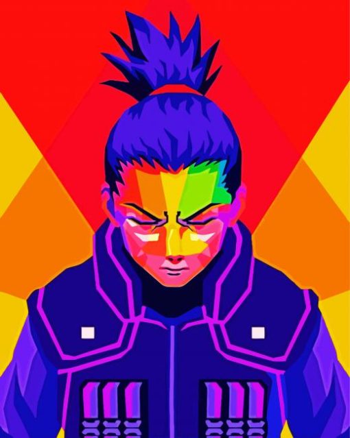 Shikamaru Pop Art paint by number