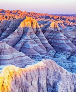 South Dakota Badlands National Park paint by numbers