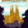 Spain Barcelona Gaudi Sagrada Familia paint by number