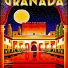 Spain Granada Poster paint by numbers