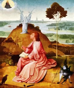 St John The Evangelist On Patmos By Bosch paint by numbers