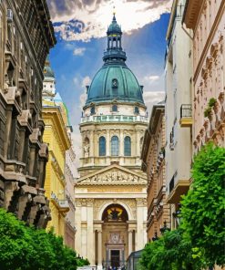 St Stephen's Basilica Budapest paint by number